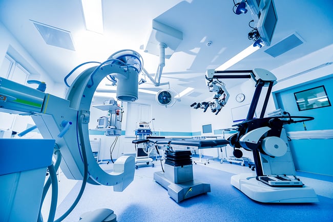 medical equipment in operatory